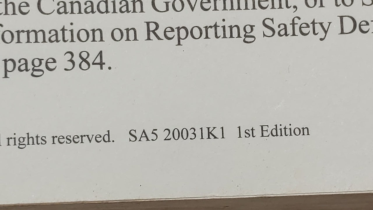 2003 Saturn Ion Owners Manual Book Guide OEM Used Auto Parts - Oemusedautoparts1.com