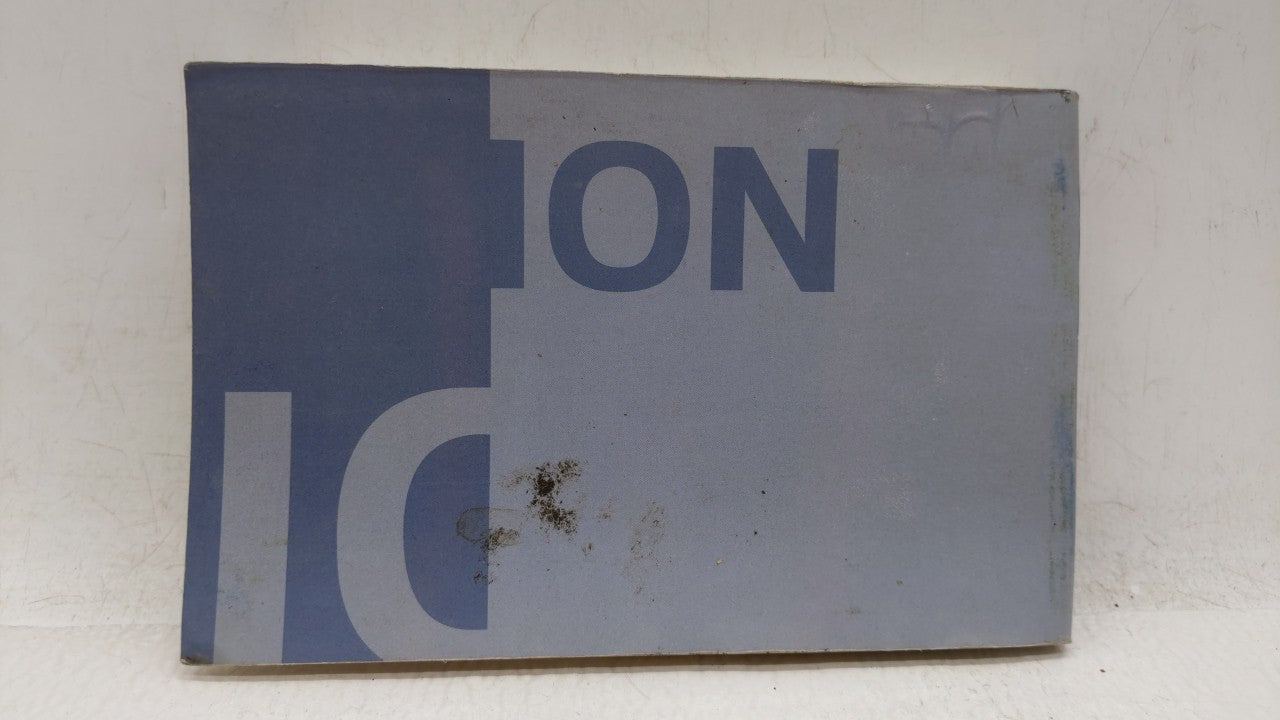 2003 Saturn Ion Owners Manual Book Guide OEM Used Auto Parts - Oemusedautoparts1.com