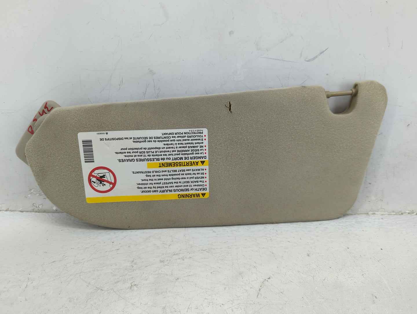 2003-2005 Saturn L300 Sun Visor Shade Replacement Passenger Right Mirror Fits Fits 2003 2004 2005 OEM Used Auto Parts - Oemu