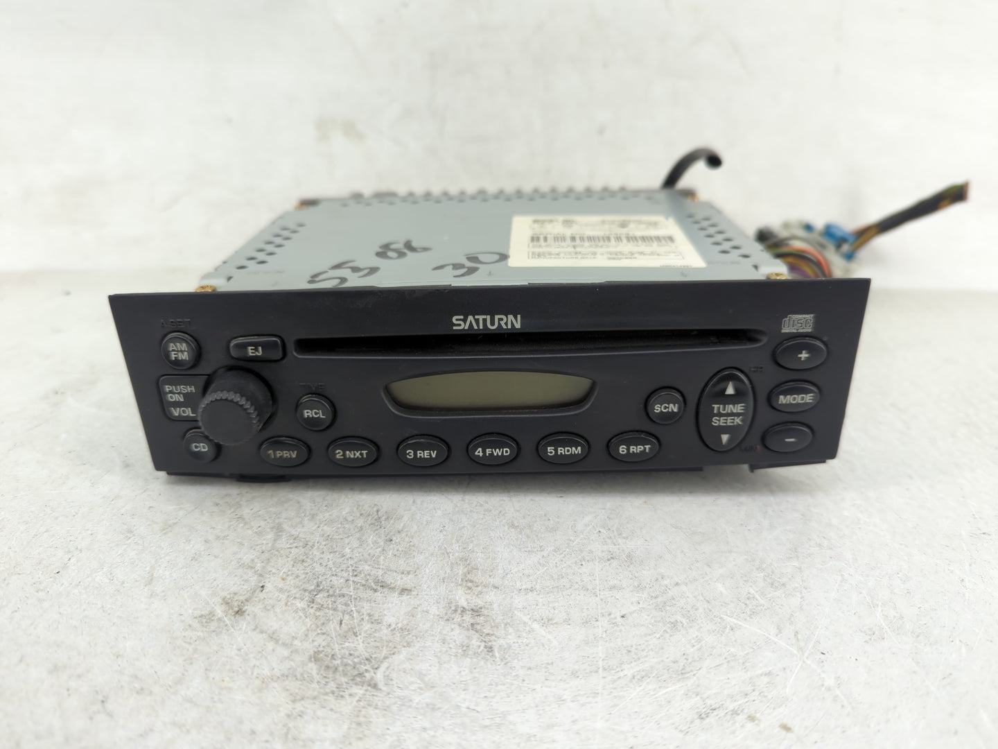2001-2003 Saturn L300 Radio AM FM Cd Player Receiver Replacement P/N:21025330 Fits Fits 2000 2001 2002 2003 OEM Used Auto Pa