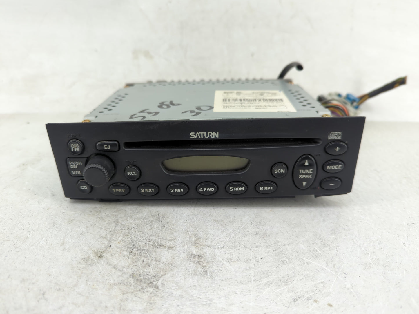 2001-2003 Saturn L300 Radio AM FM Cd Player Receiver Replacement P/N:21025330 Fits Fits 2000 2001 2002 2003 OEM Used Auto Pa