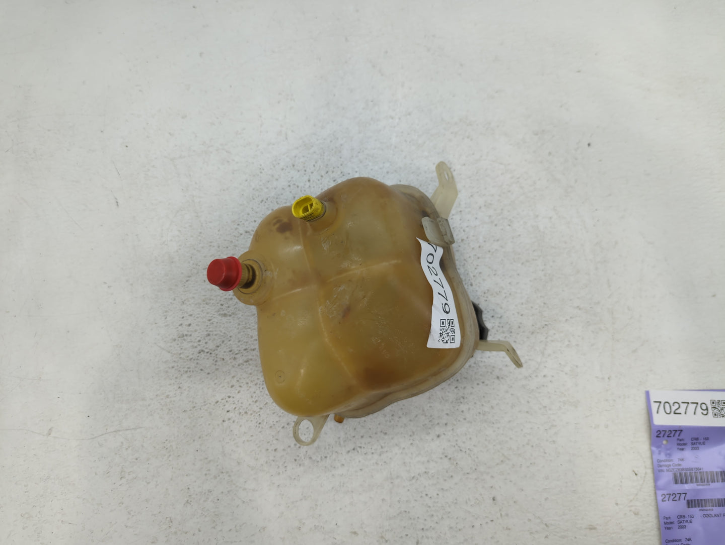 2002-2007 Saturn Vue Radiator Coolant Overflow Expansion Tank Bottle 702779 - Oemusedautoparts1.com
