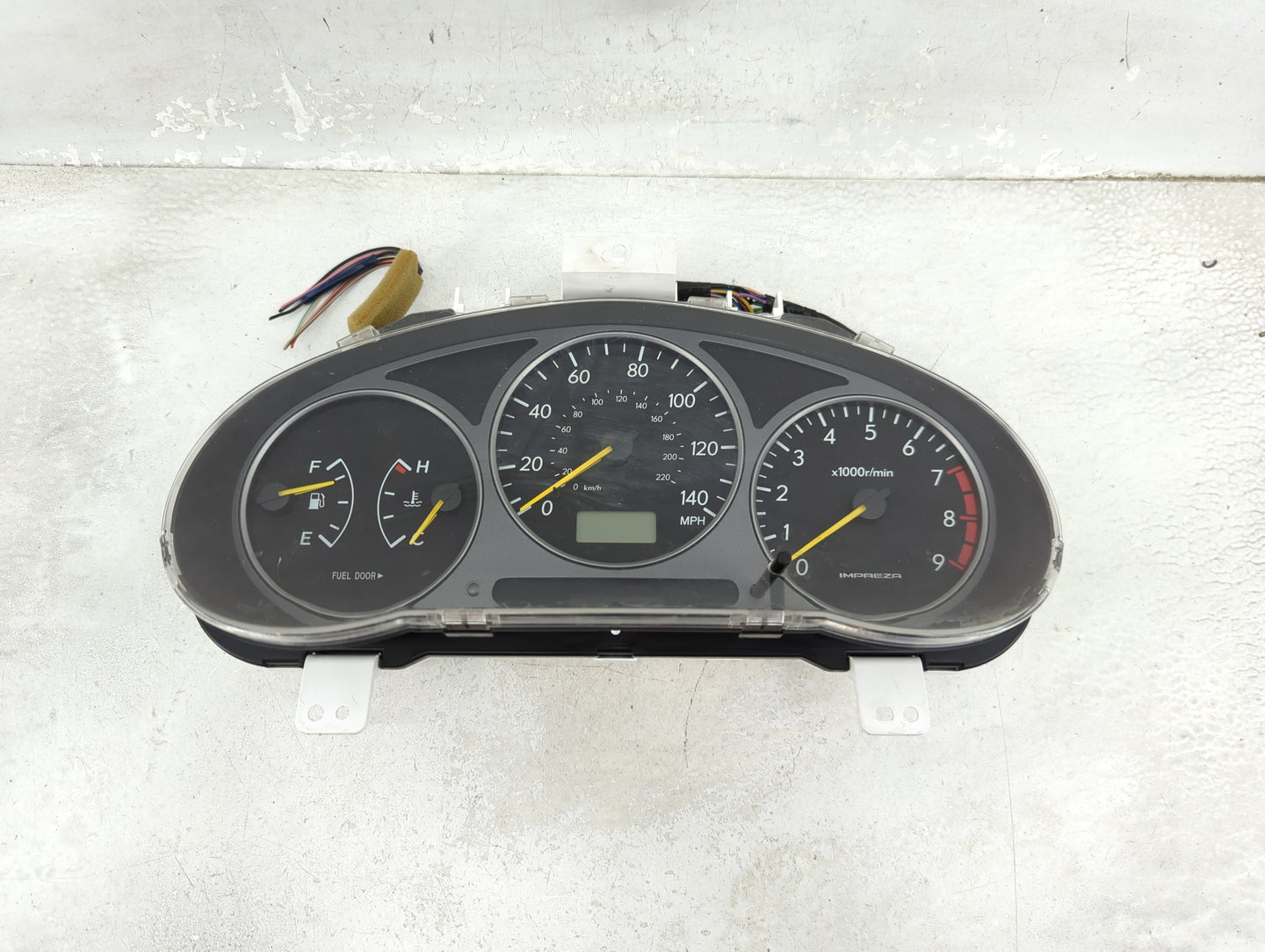 2002-2003 Subaru Impreza Instrument Cluster Speedometer Gauges P/N:85012FE100 Miles: Fits Fits 2002 2003 OEM Used Auto Parts