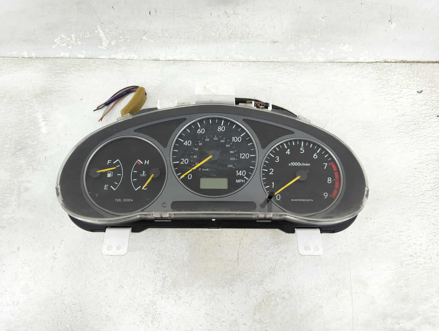 2002-2003 Subaru Impreza Instrument Cluster Speedometer Gauges P/N:85012FE100 Miles: Fits Fits 2002 2003 OEM Used Auto Parts