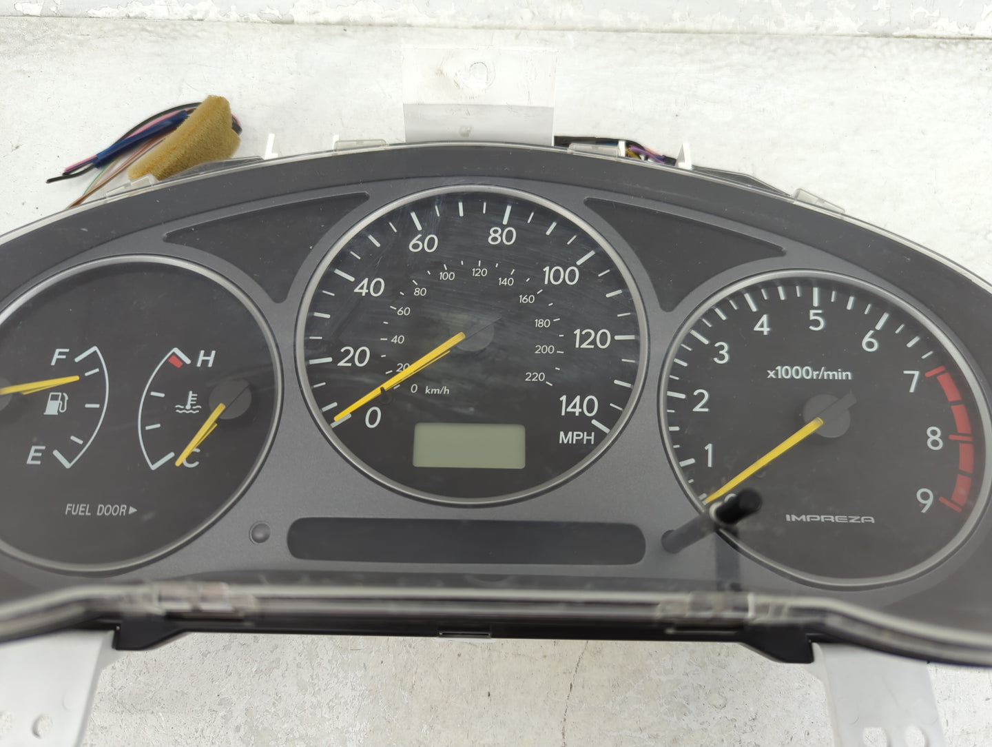 2002-2003 Subaru Impreza Instrument Cluster Speedometer Gauges P/N:85012FE100 Miles: Fits Fits 2002 2003 OEM Used Auto Parts