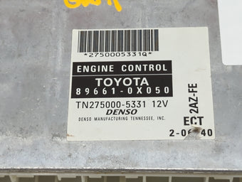 compare product 2003 Toyota Camry PCM Engine Control Computer ECU ECM PCU OEM P/N:89661-0X050 275000-5331 Fits OEM Used Auto Parts