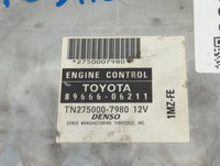 2003 Toyota Camry PCM Engine Control Computer ECU ECM PCU OEM P/N:TN275000 06211 89666-06211 Fits OEM Used Auto Parts - Oemu