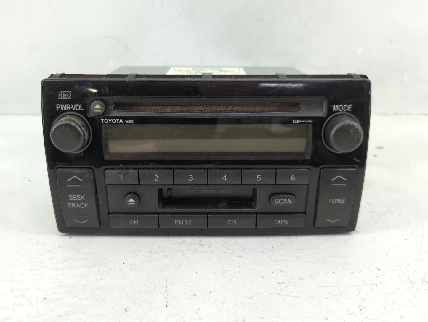 2002-2004 Toyota Camry Radio AM FM Cd Player Receiver Replacement P/N:86120-AA040 Fits Fits 2002 2003 2004 OEM Used Auto Par