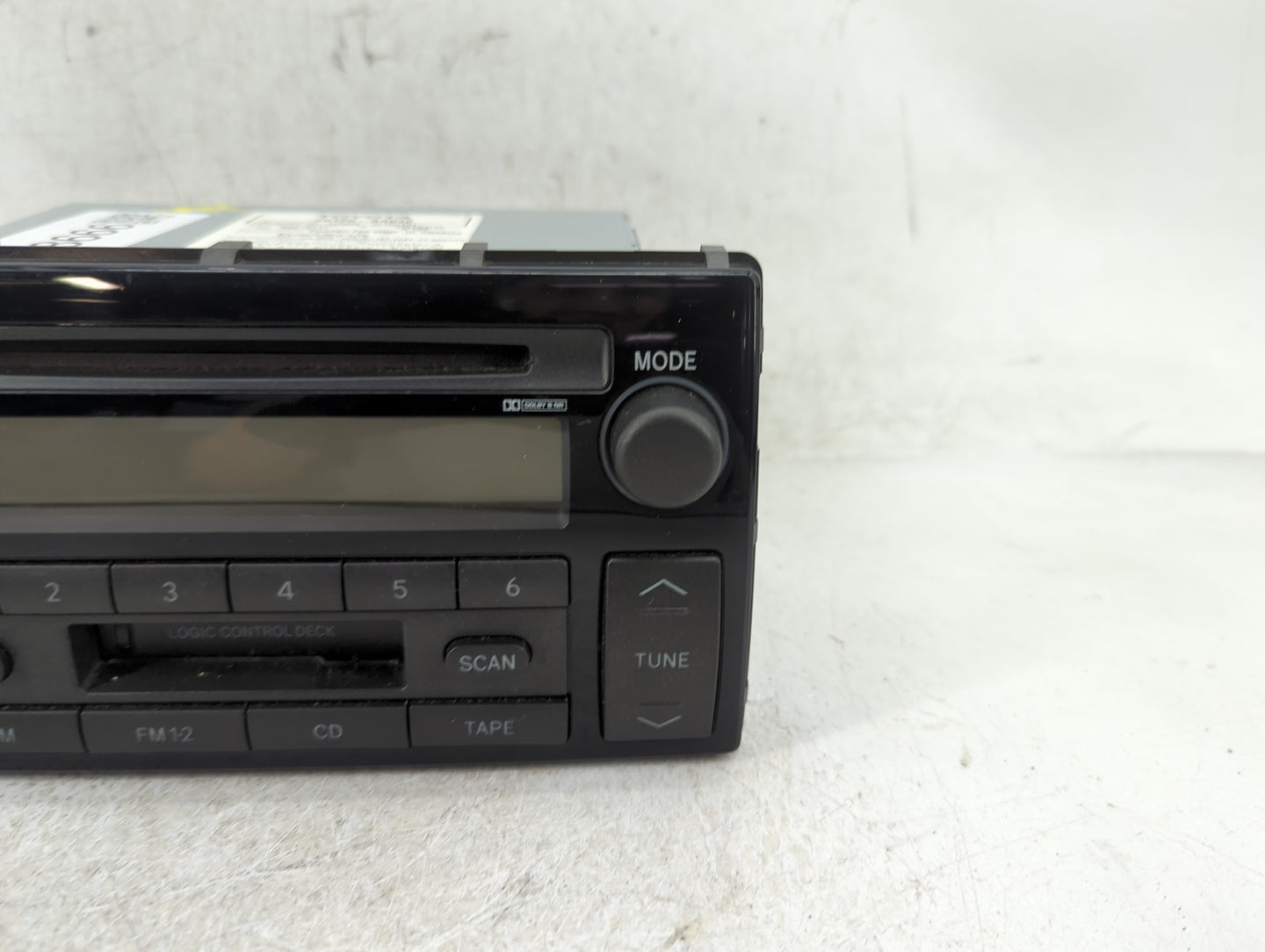 2002-2004 Toyota Camry Radio AM FM Cd Player Receiver Replacement P/N:86120-AA040 Fits Fits 2002 2003 2004 OEM Used Auto Par