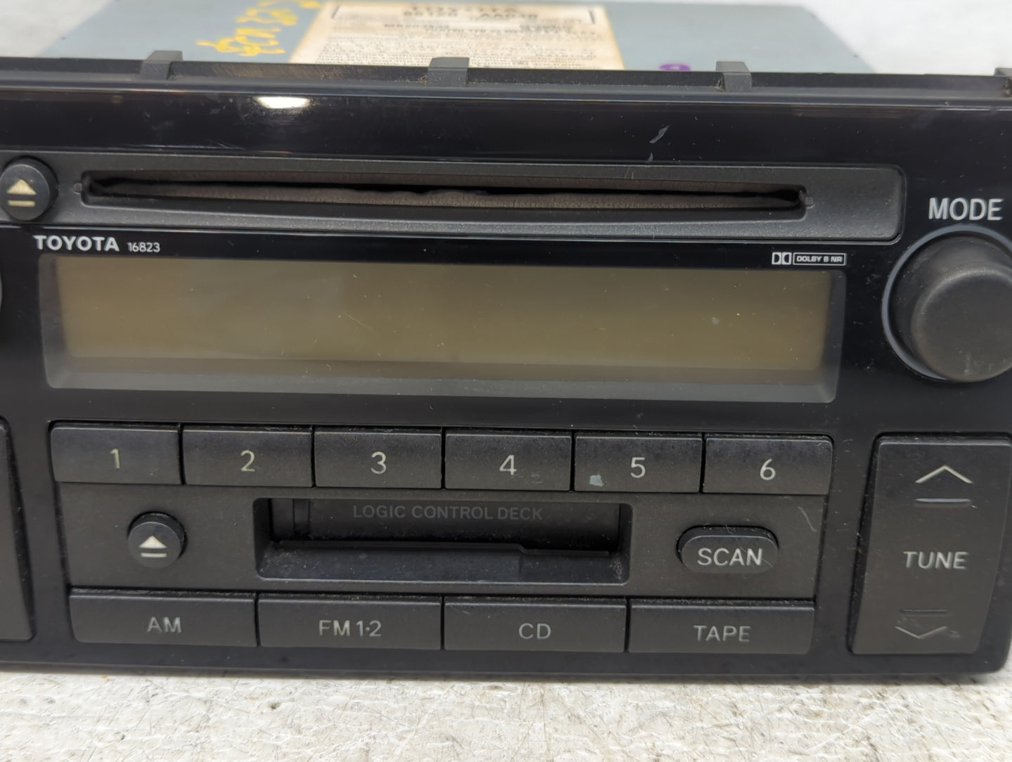 2002-2004 Toyota Camry Radio AM FM Cd Player Receiver Replacement P/N:86120-AA040 122000-3210C101 Fits Fits 2002 2003 2004 O