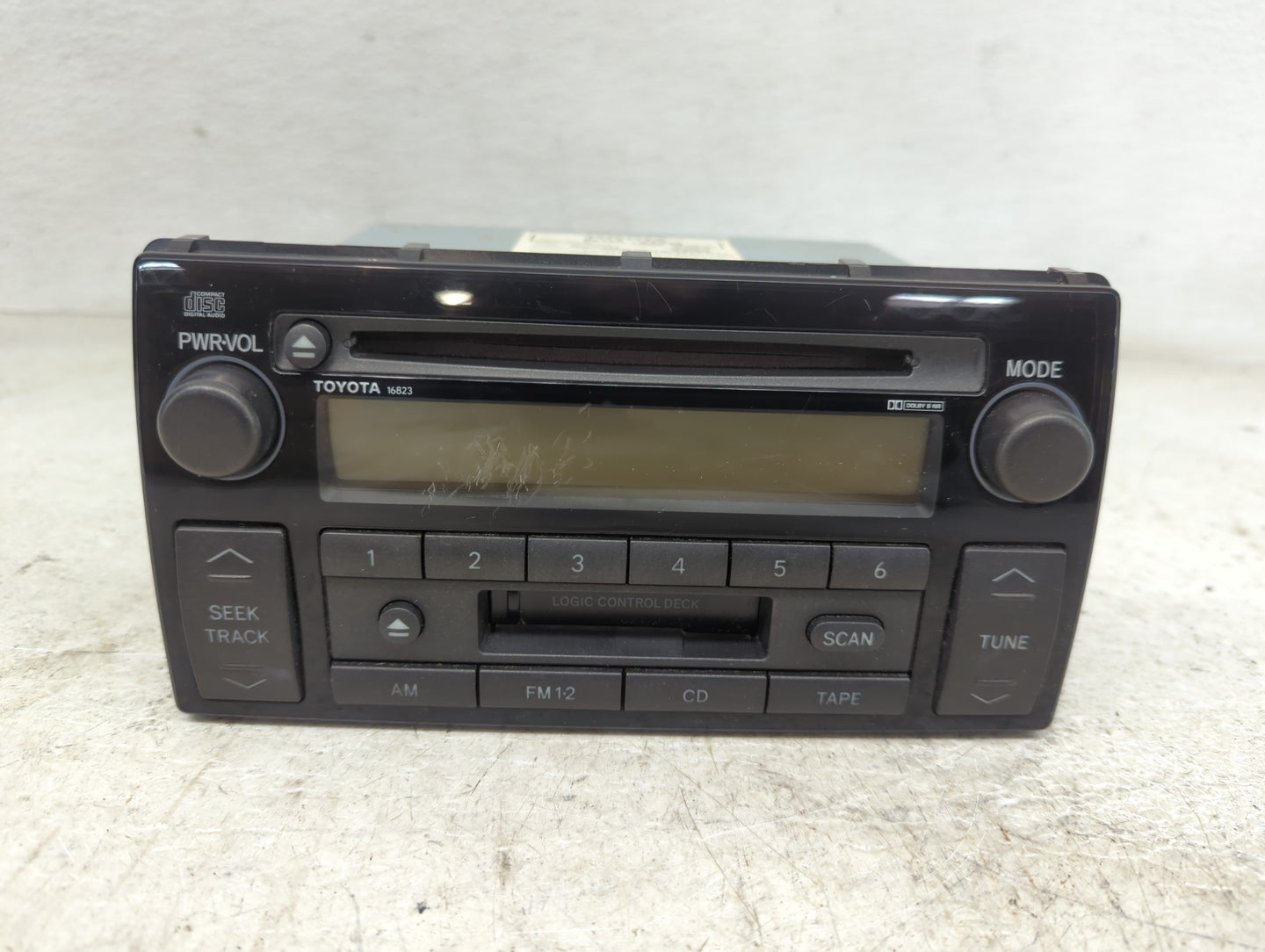 2002-2004 Toyota Camry Radio AM FM Cd Player Receiver Replacement P/N:86120-AA040 Fits Fits 2002 2003 2004 OEM Used Auto Par