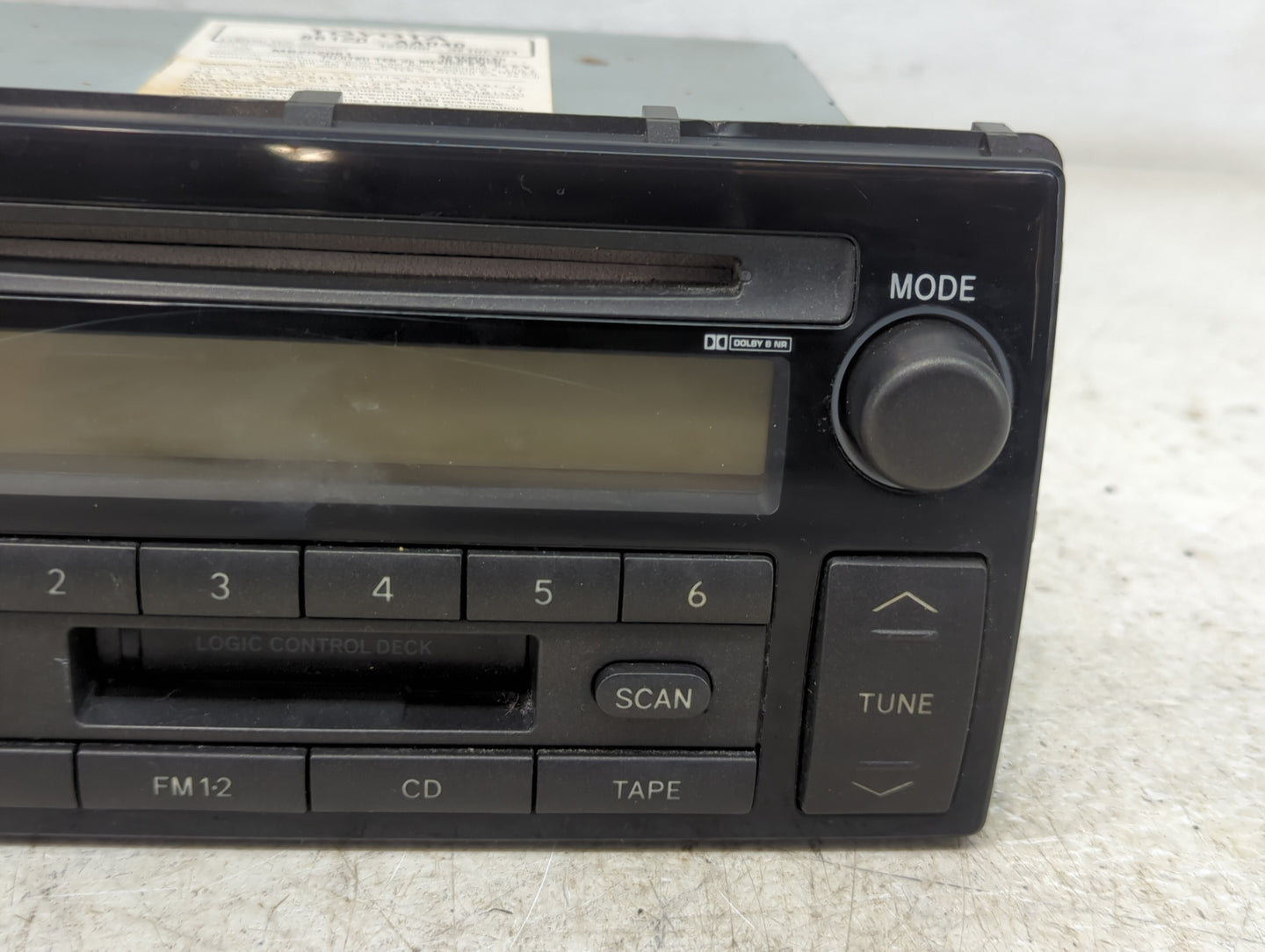 2002-2004 Toyota Camry Radio AM FM Cd Player Receiver Replacement P/N:86120-AA040 Fits Fits 2002 2003 2004 OEM Used Auto Par