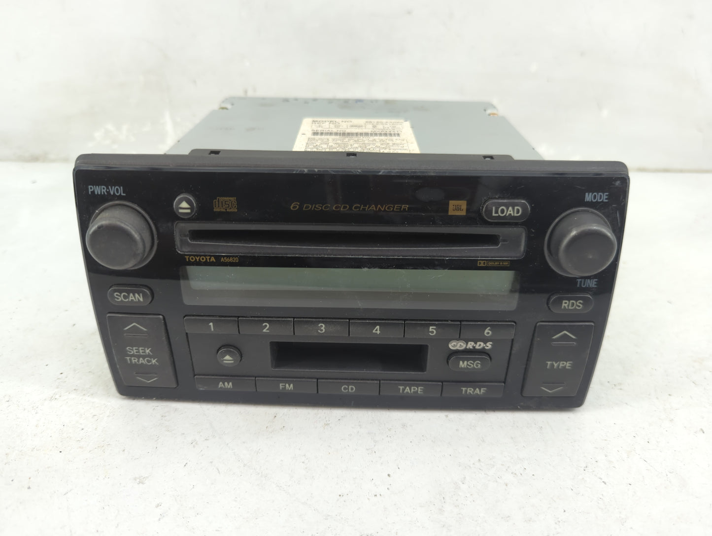 2002-2004 Toyota Camry Radio AM FM Cd Player Receiver Replacement P/N:86120-AA060 CQ-ES8160X, A56820 Fits Fits 2002 2003 200