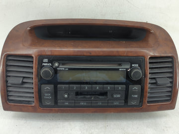 2002-2004 Toyota Camry Radio AM FM Cd Player Receiver Replacement P/N:86120-AA070 16828 Fits Fits 2002 2003 2004 OEM Used Au