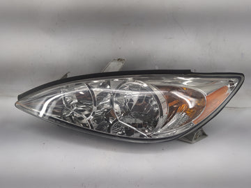 2002-2004 Toyota Camry Driver Left Oem Head Light Headlight Lamp Black 1518358 - Oemusedautoparts1.com