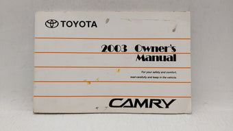 compare product 2003 Toyota Camry Owners Manual Book Guide OEM Used Auto Parts