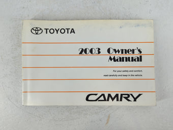 compare product 2003 Toyota Camry Owners Manual Book Guide P/N:01999-33593 OEM Used Auto Parts