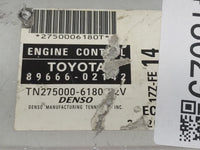 2003 Toyota Corolla PCM Engine Control Computer ECU ECM PCU OEM P/N:89666-02142 Fits OEM Used Auto Parts - Oemusedautoparts1