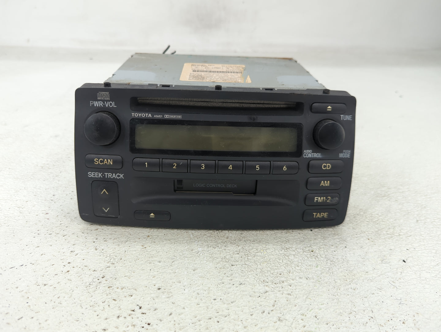 2003-2004 Toyota Corolla Radio AM FM Cd Player Receiver Replacement P/N:86120-02280 Fits Fits 2003 2004 OEM Used Auto Parts 