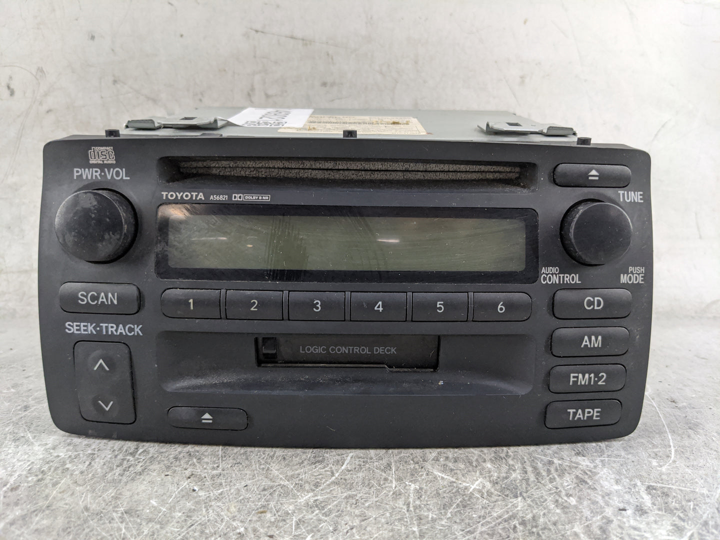 2003-2004 Toyota Corolla Radio AM FM Cd Player Receiver Replacement P/N:86120-02280 CQ-JS7260X, A56821 Fits Fits 2003 2004 O