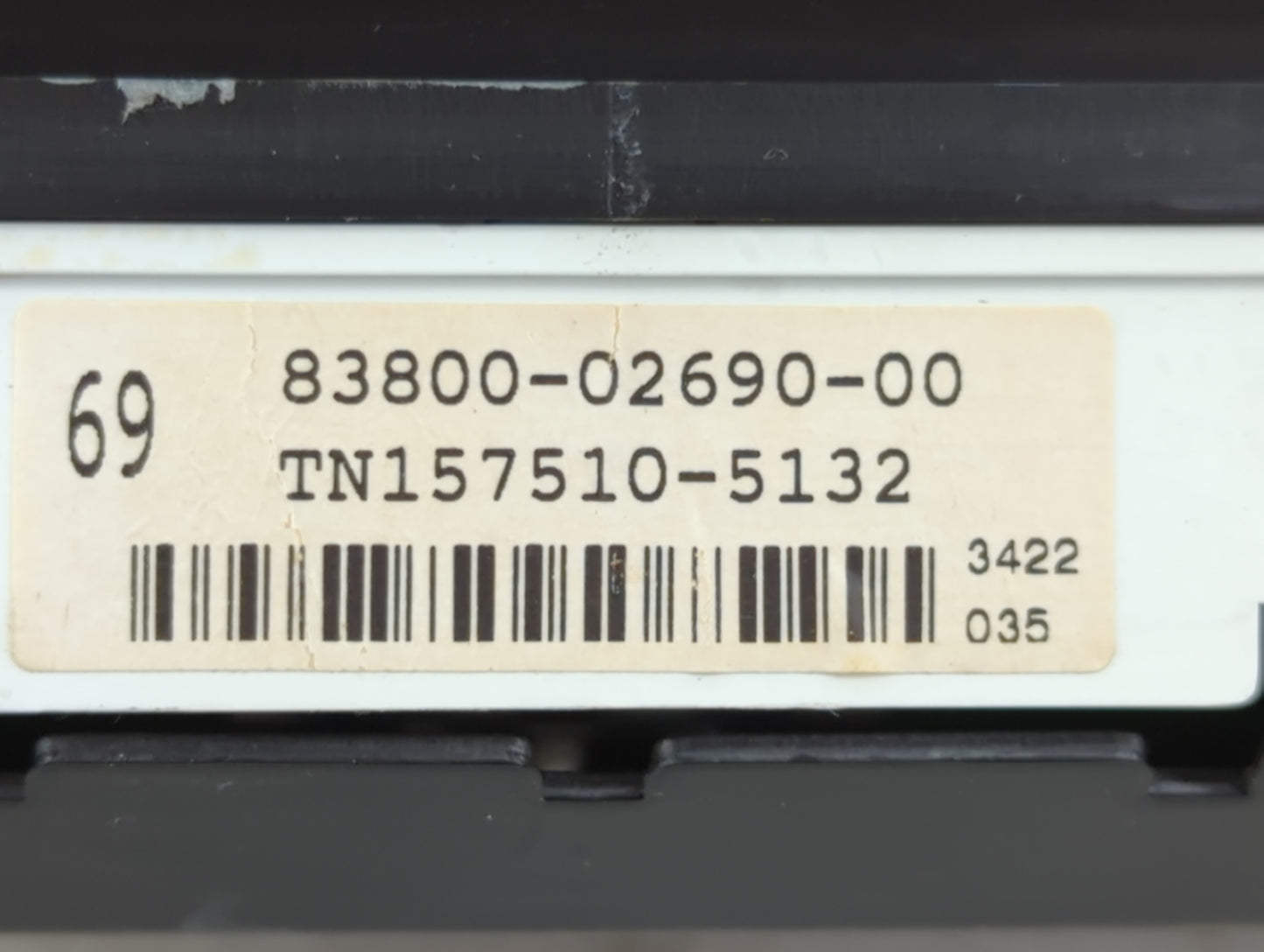 2003-2004 Toyota Corolla Instrument Cluster Speedometer Gauges P/N:TN157510-5132 83800-02690-00 Fits Fits 2003 2004 OEM Used