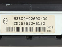 2003-2004 Toyota Corolla Instrument Cluster Speedometer Gauges P/N:TN157510-5132 83800-02690-00 Fits Fits 2003 2004 OEM Used