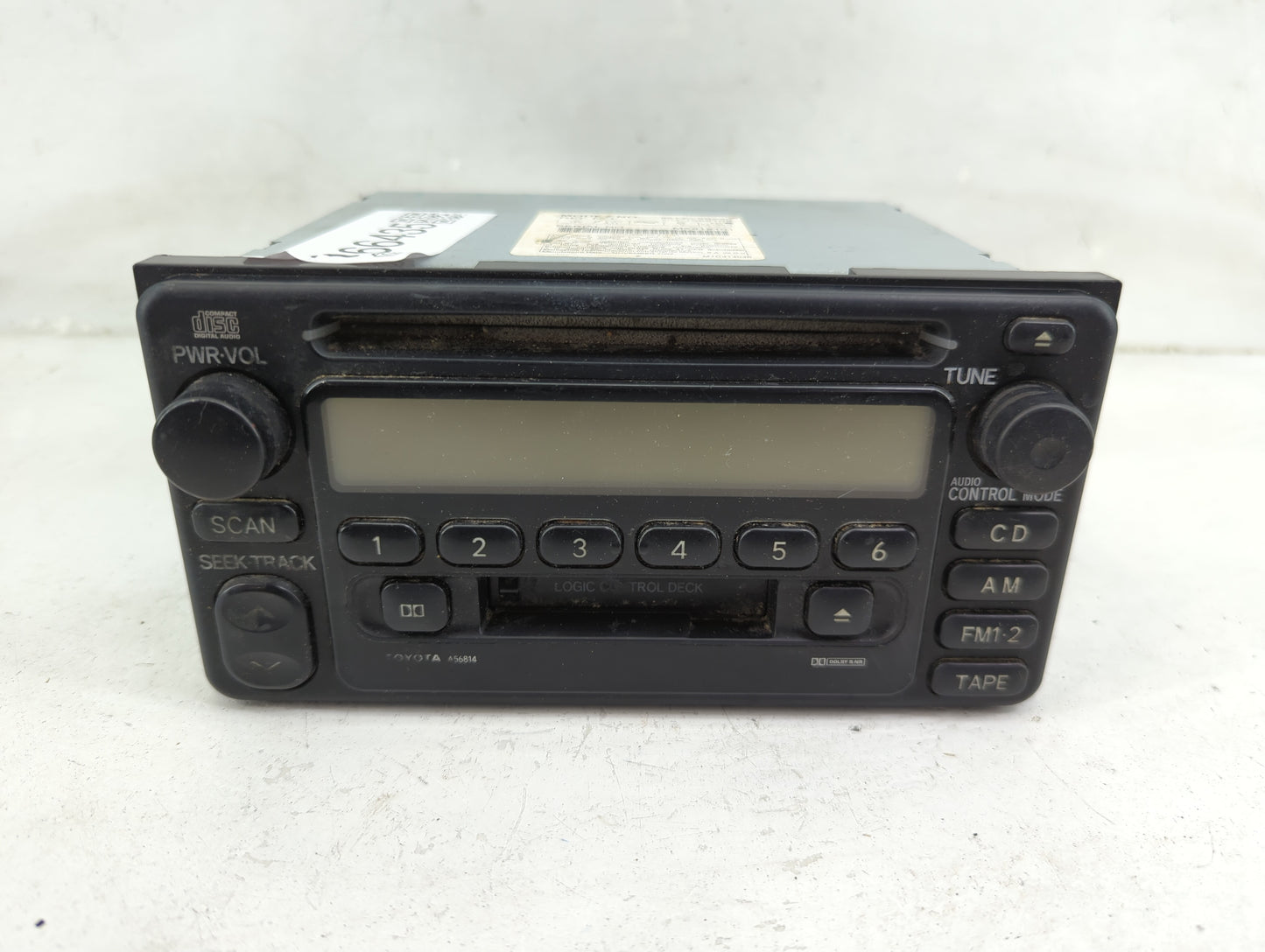 2001-2003 Toyota Highlander Radio AM FM Cd Player Receiver Replacement P/N:86120-2B680 Fits Fits 2001 2002 2003 OEM Used Aut