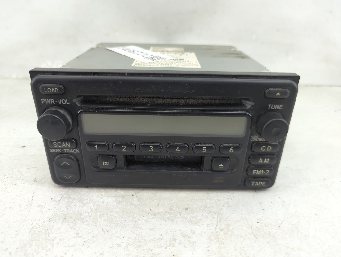 2001-2003 Toyota Highlander Radio AM FM Cd Player Receiver Replacement P/N:86120-48130 CQ-ET8060AK Fits Fits 2001 2002 2003 