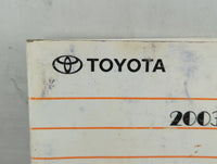 2003 Toyota Highlander Owners Manual Book Guide OEM Used Auto Parts - Oemusedautoparts1.com