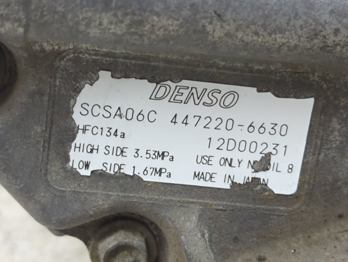 2003 Toyota Mr2 Air Conditioning A/c Ac Compressor Oem - Oemusedautoparts1.com
