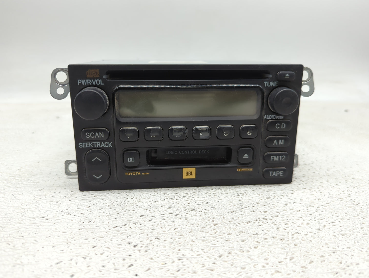 2001-2003 Toyota Sienna Radio AM FM Cd Player Receiver Replacement P/N:86120-08120 AD6805 Fits Fits 2001 2002 2003 OEM Used 