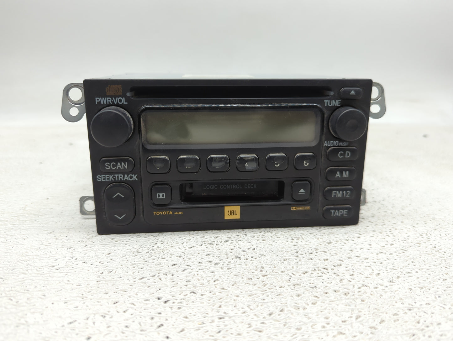 2001-2003 Toyota Sienna Radio AM FM Cd Player Receiver Replacement P/N:86120-08120 AD6805 Fits Fits 2001 2002 2003 OEM Used 