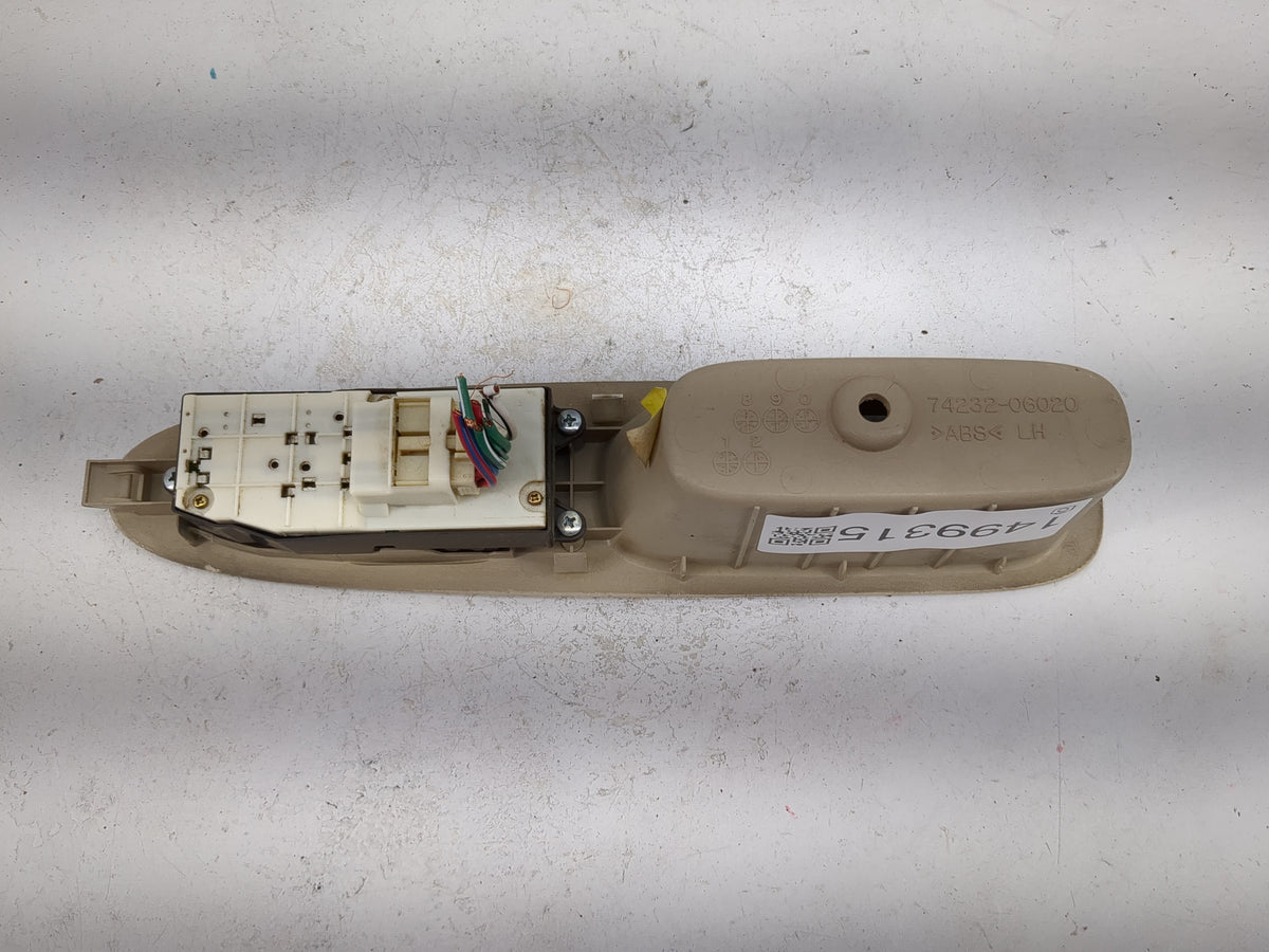 1999-2002 Toyota Solara Master Power Window Switch Replacement Driver Side Left P/N:74232-06020 Fits OEM Used Auto Parts - O