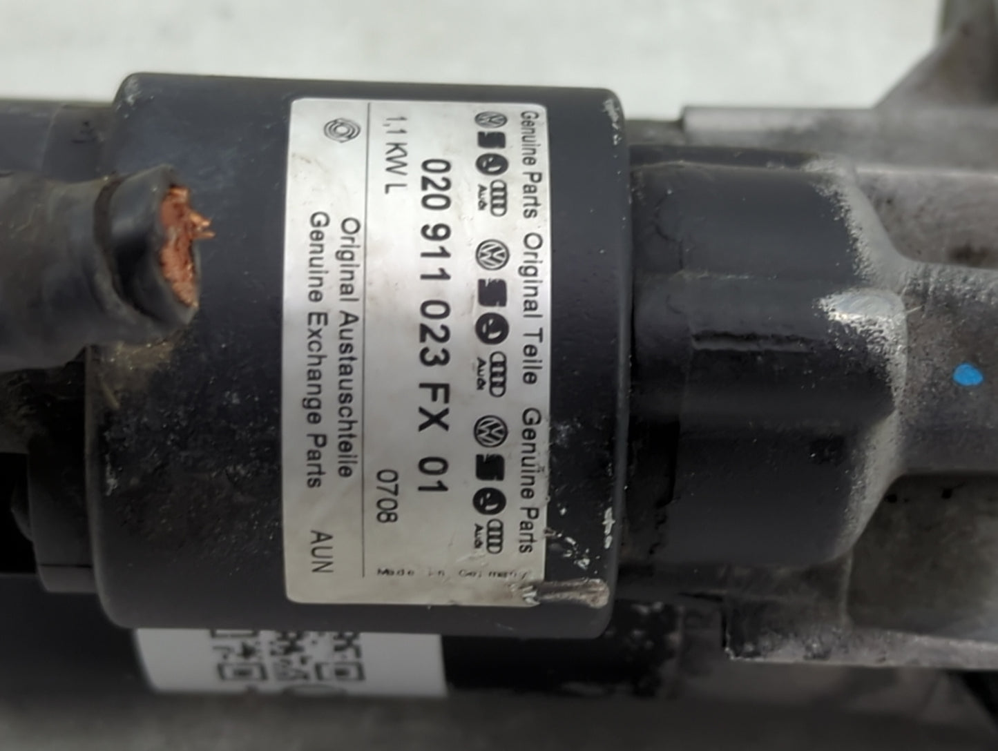 1998-2005 Volkswagen Beetle Car Starter Motor Solenoid OEM P/N:02M 911 023 S Fits OEM Used Auto Parts - Oemusedautoparts1.co