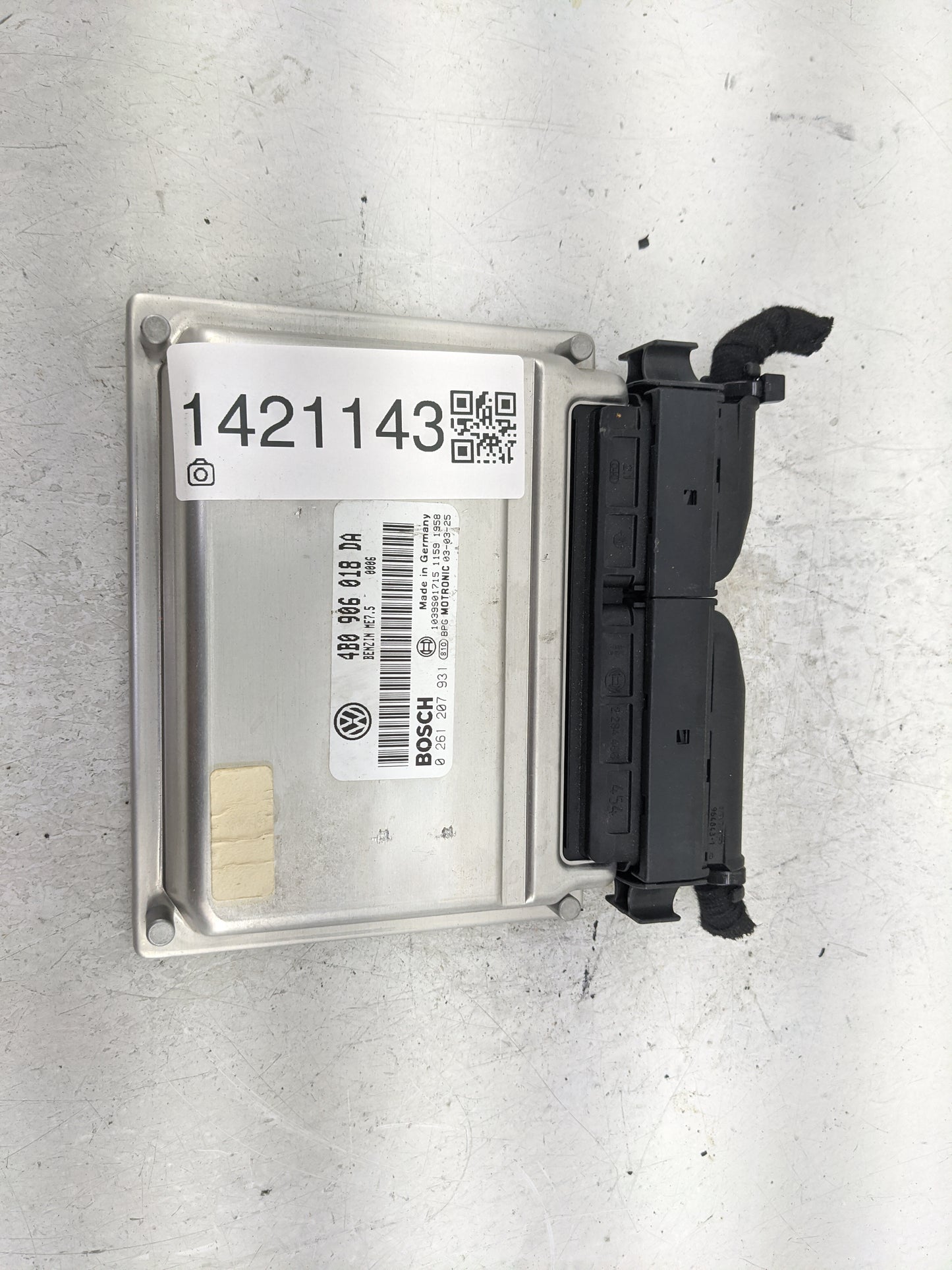 2003 Volkswagen Passat PCM Engine Control Computer ECU ECM PCU OEM P/N:4B0 906 018 DA Fits OEM Used Auto Parts - Oemusedauto