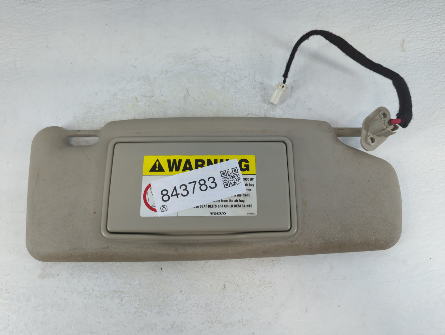 2000-2003 Volvo V40 Sun Visor Shade Replacement Passenger Right Mirror Fits Fits 2000 2001 2002 2003 OEM Used Auto Parts - O