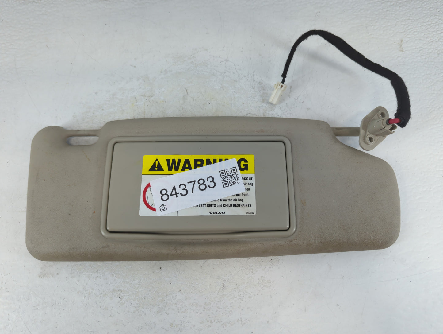 2000-2003 Volvo V40 Sun Visor Shade Replacement Passenger Right Mirror Fits Fits 2000 2001 2002 2003 OEM Used Auto Parts - O