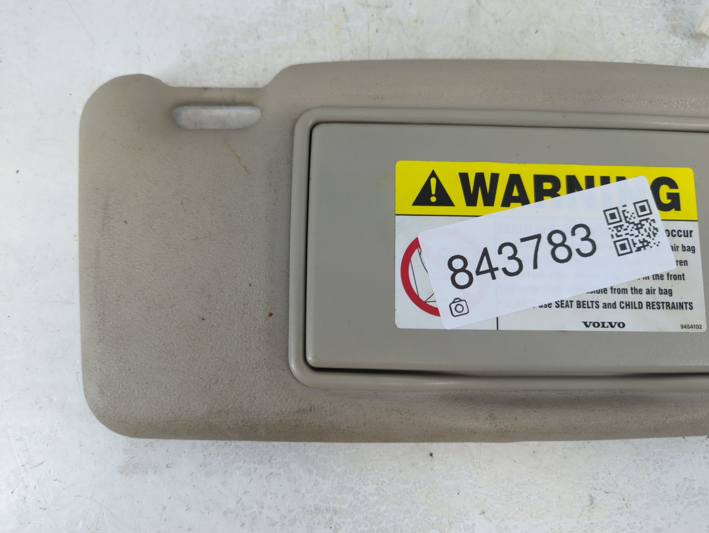 2000-2003 Volvo V40 Sun Visor Shade Replacement Passenger Right Mirror Fits Fits 2000 2001 2002 2003 OEM Used Auto Parts - O