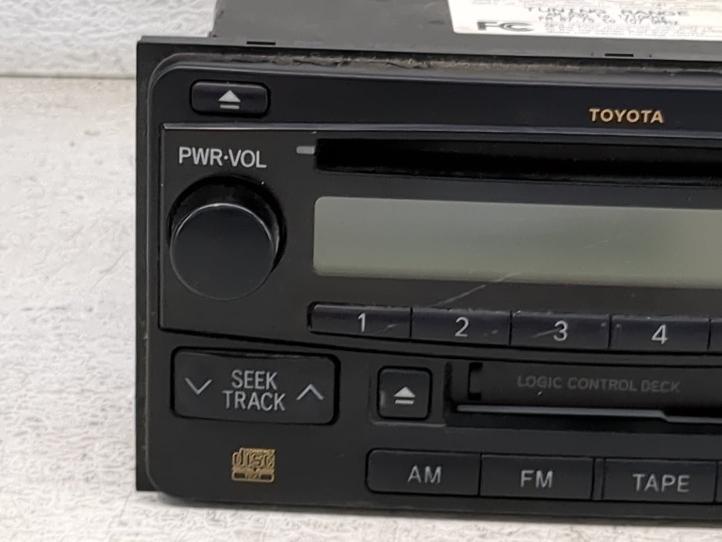 2004 Rav4 Radio AM FM Cd Player Receiver Replacement Fits Fits 2003 2005 OEM Used Auto Parts - Oemusedautoparts1.com