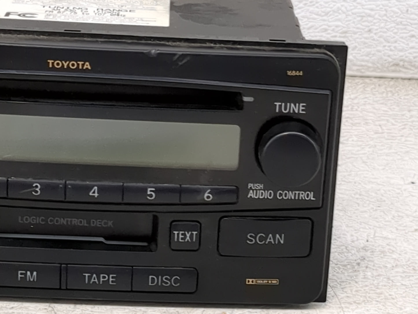 2004 Rav4 Radio AM FM Cd Player Receiver Replacement Fits Fits 2003 2005 OEM Used Auto Parts - Oemusedautoparts1.com