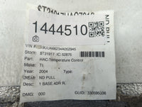 2004-2008 Acura Tl Climate Control Module Temperature AC/Heater Replacement Fits Fits 2004 2005 2006 2007 2008 OEM Used Auto