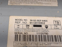 2004-2006 Acura Tl Radio AM FM Cd Player Receiver Replacement P/N:39100-SEP-A400 MCQEH3360Z Fits Fits 2004 2005 2006 OEM Use