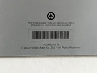 2004 Acura Tl Owners Manual Book Guide OEM Used Auto Parts - Oemusedautoparts1.com
