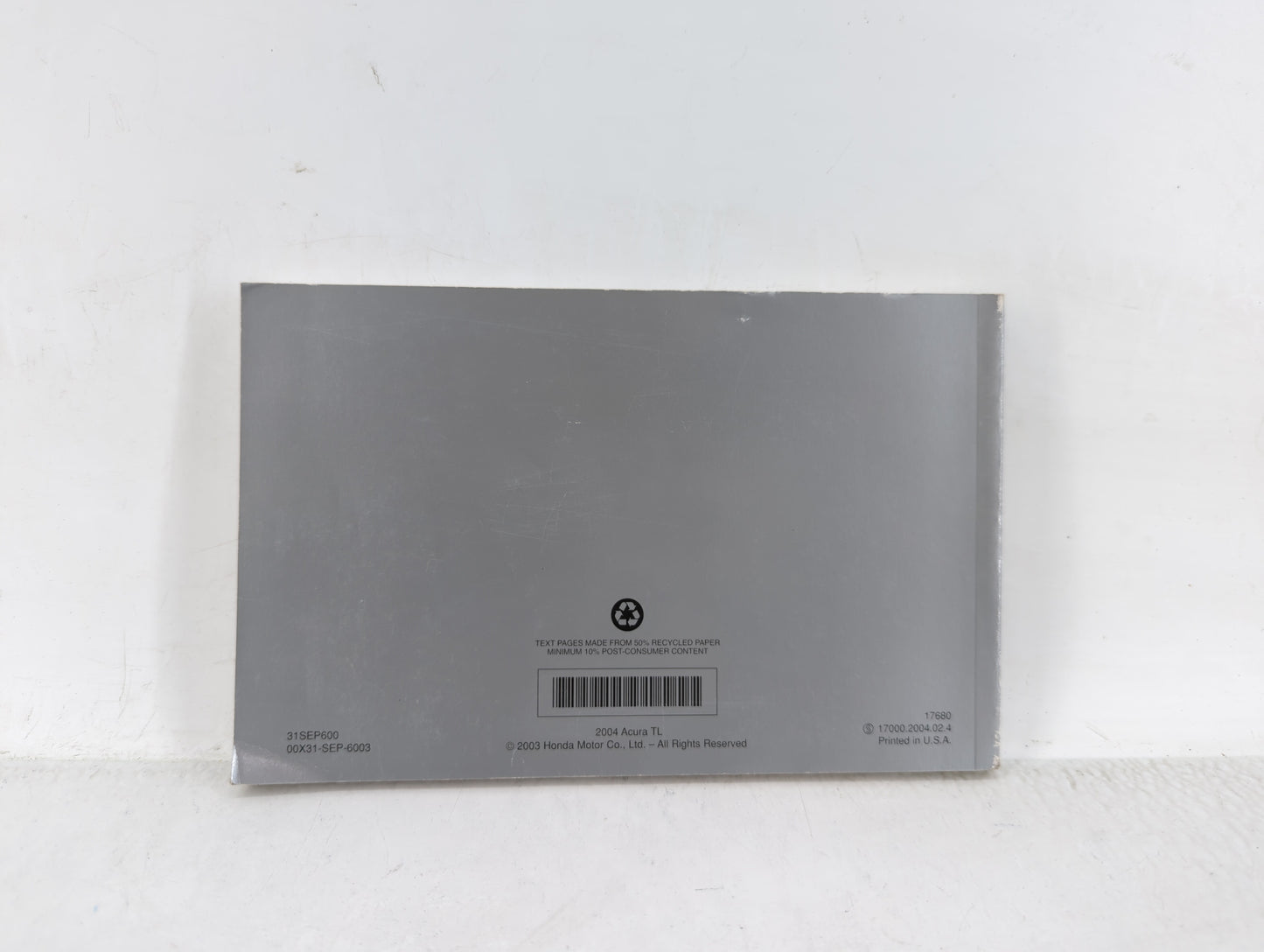 2004 Acura Tl Owners Manual Book Guide OEM Used Auto Parts - Oemusedautoparts1.com