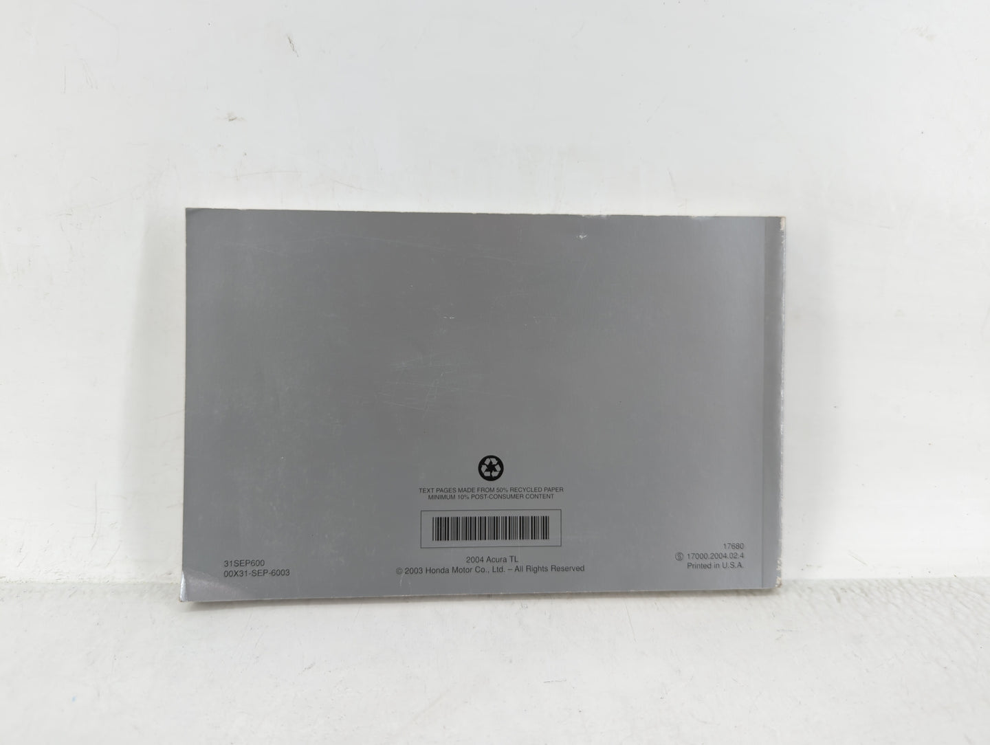 2004 Acura Tl Owners Manual Book Guide OEM Used Auto Parts - Oemusedautoparts1.com