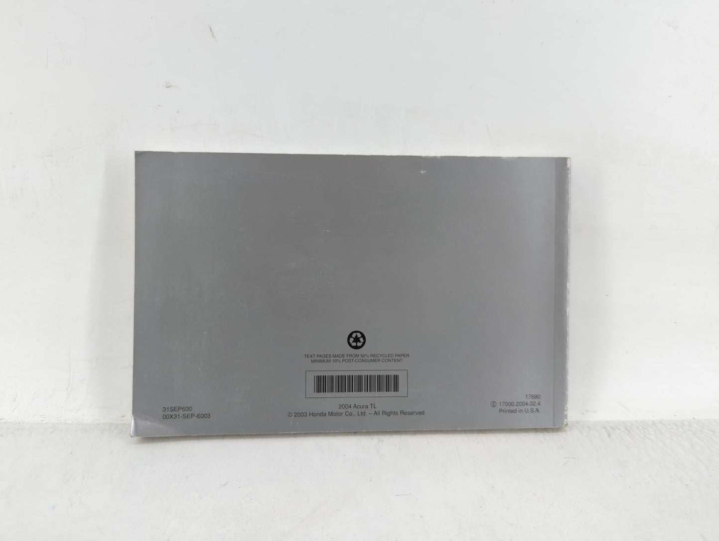 2004 Acura Tl Owners Manual Book Guide OEM Used Auto Parts - Oemusedautoparts1.com