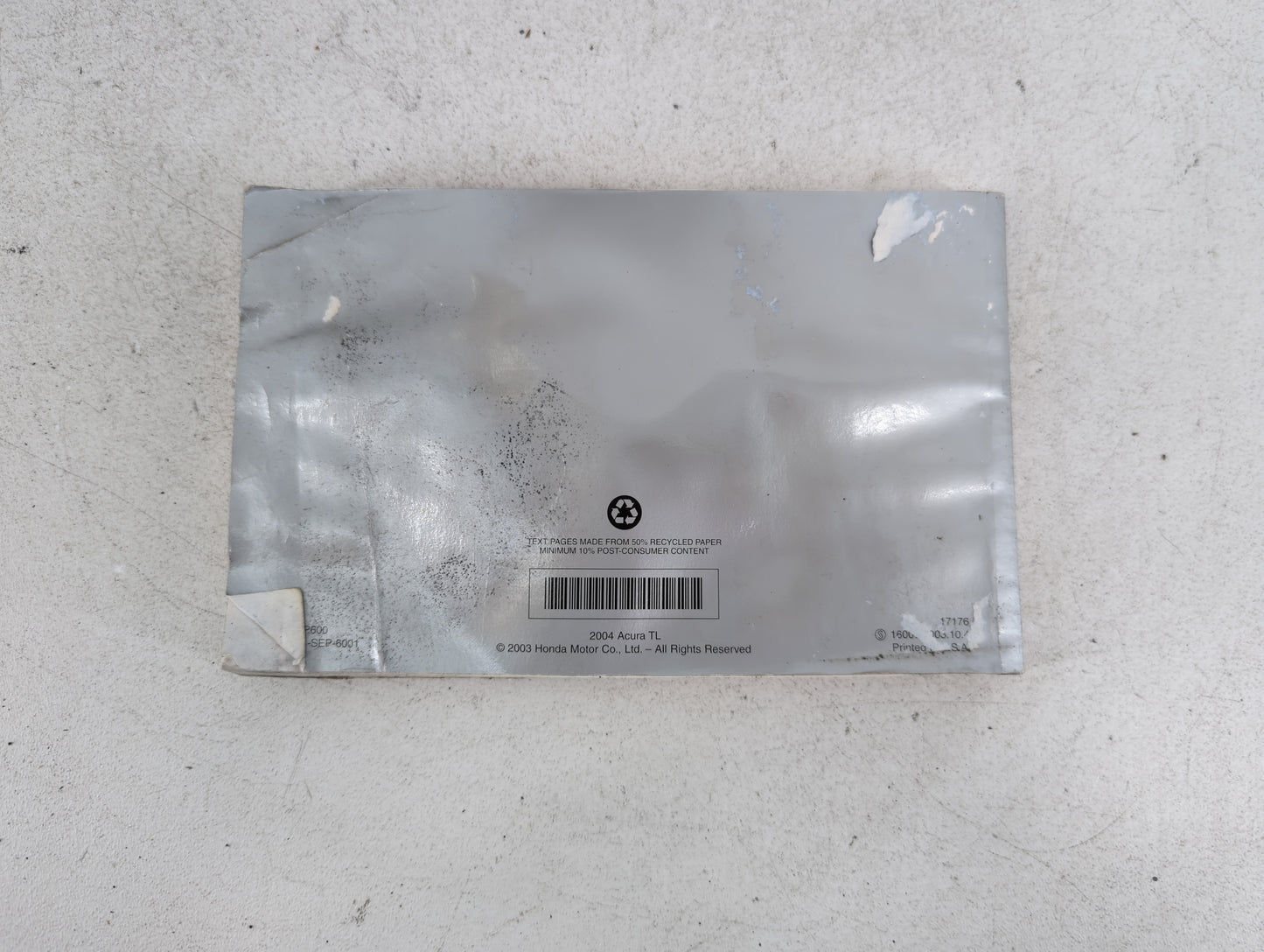 2004 Acura Tl Owners Manual Book Guide P/N:17176 OEM Used Auto Parts - Oemusedautoparts1.com