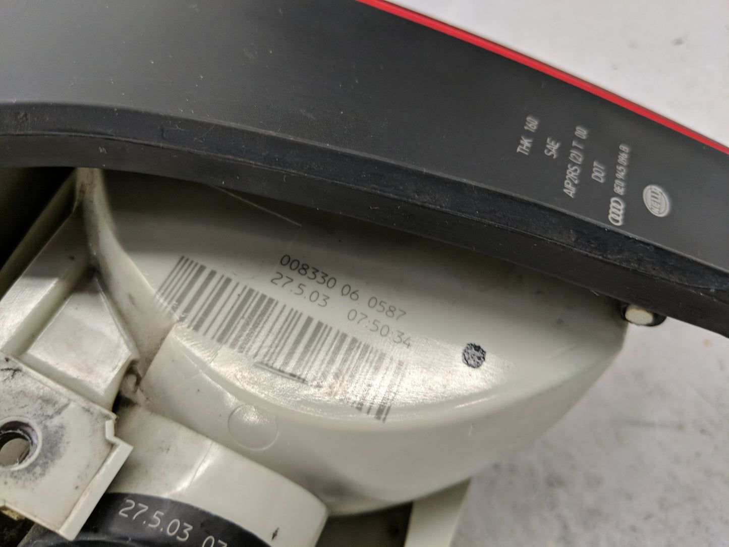 2002-2005 Audi A4 Tail Light Assembly Passenger Right OEM Fits Fits 2002 2003 2004 2005 OEM Used Auto Parts - Oemusedautopar