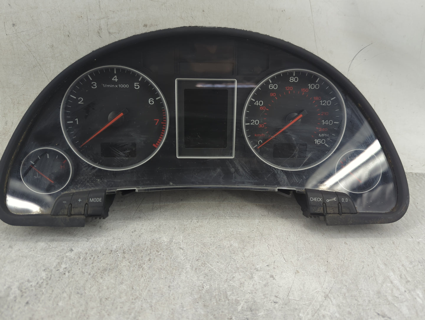 2004 Audi A4 Instrument Cluster Speedometer Gauges Miles: Fits OEM Used Auto Parts - Oemusedautoparts1.com