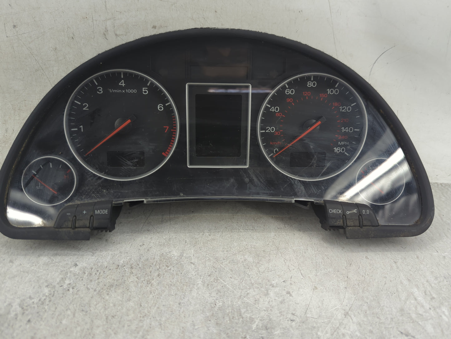 2004 Audi A4 Instrument Cluster Speedometer Gauges Miles: Fits OEM Used Auto Parts - Oemusedautoparts1.com
